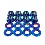 DA/DC/EF/EG Chassis - F&R Upper Upper Strut & Shock Titanium Hardware Kit