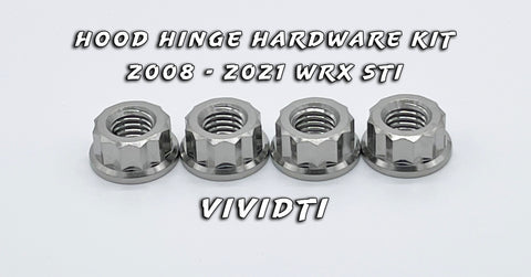 Hood Hinge Hardware Kit for 2008-2021 WRX/STi