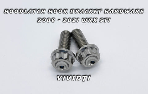 Hood Latch Hook Bracket Hardware Kit for 2008-2021 WRX/STi