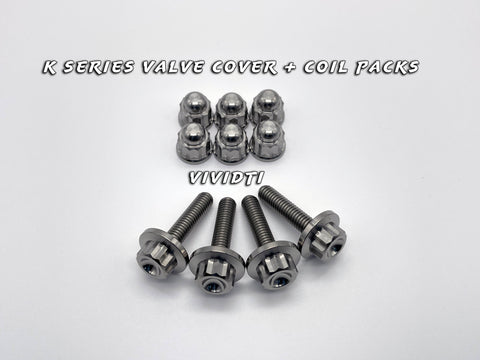 K Series Titanium Valve Cover Hardware & coil pack bolts